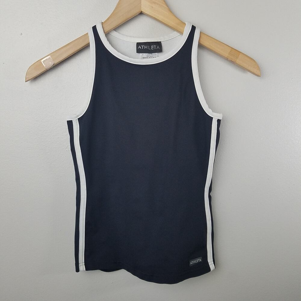 Athleta Womens Black & White Active Tank Top Size XSmall